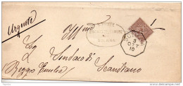 1910  LETTERA CON ANNULLO SOLIERA MODENA - Storia Postale