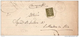 1897 LETTERA CON ANNULLO SOLIERA MODENA - Marcophilie