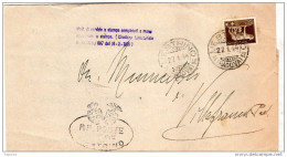 1944   LETTERA  CON ANNULLO  MESTRINO PADOVA - Marcofilie