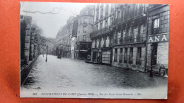 CPA (75) Inondations De Paris .1910. Rue Des Fossés Saint Bernard.  (7A.754) - Paris Flood, 1910