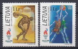 LITHUANIA 1996 Olympic Games MNH(**) Mi 615-616 #Lt1124 - Litauen