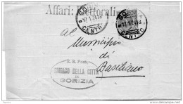 1941  LETTERA CON ANNULLO GORIZIA - Marcophilie