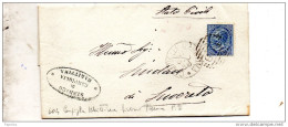 1880  LETTERA CON ANNULLO CAMPIGLIA MARITTIMA LIVORNO - Poststempel