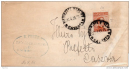 1921   LETTERA  CON ANNULLO  PIEDIMONTE D'ALIFE CASERTA - Storia Postale