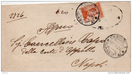 1921  LETTERA CON ANNULLO  CARINOLA  CASERTA - Poststempel