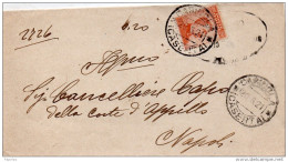 1921  LETTERA CON ANNULLO  CARINOLA  CASERTA - Marcophilie