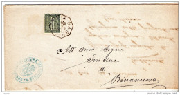 1889  LETTERA CON ANNULLO GABBIONETA CREMONA - Marcophilie