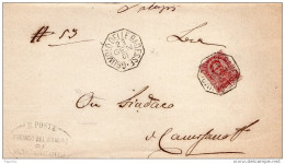 1901 LETTERA CON ANNULLO GRUMOLO DELLE BADESSE VICENZA - Poststempel