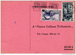1951  CARTOLINA CON ANNULLO MILANO - 1946-60: Marcophilia