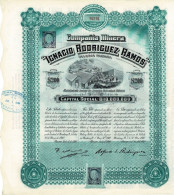 - Titulo De 1910 - Compaña Minera Ignacio Rodriguez Ramos - - Bergbau