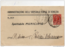 1922  LETTERA  CON ANNULLO  VENEZIA - Marcofilie