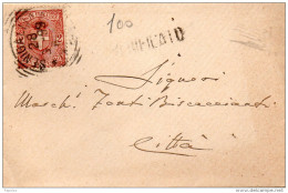 1899  LETTERA  CON ANNULLO SENIGALLIA - Storia Postale