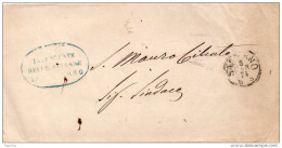 1874 LETTERA  CON  SALERNO - Poststempel