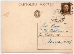 1934   CARTOLINA   CON ANNULLO  LIDO VENEZIA - Ganzsachen