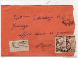 1951  LETTERA RACCOMANDATA CON ANNULLO NAPOLI  10 - 1946-60: Poststempel