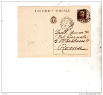 1934   CARTOLINA   CON ANNULLO  BRANCALEONE REGGIO CALABRIA - Storia Postale
