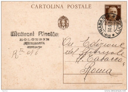 1934   CARTOLINA   CON ANNULLO  PIETRASANTA LUCCA - Marcofilie