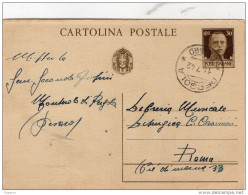 1942  CARTOLINA CON ANNULLO PERGOLA PESARO - Stamped Stationery