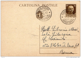 1942  CARTOLINA CON ANNULLO CASALMORO MANTOVA - Entero Postal