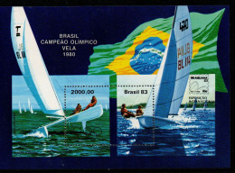 Brasilien Brasil 1983 - Mi.Nr. Block 58 - Postfrisch MNH - Sport Segeln Sailing - Blocks & Kleinbögen
