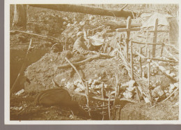 C.P. - PHOTO - VISION DE GUERRE - 1914 - 1918 - TRANCHEE DEVANT SOUVILLE - VG 6 - VOIR ET COMPRENDRE - Guerre 1914-18