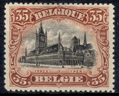 BELGIE 1915 - IEPER - DE HALLEN - N° 142 - MNH** - 1915-1920 Alberto I