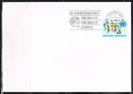 ONU-L72 - NATIONS UNIES VIENNE N° 5 Sur Lettre Avec Flamme Illustrée 1980 - Storia Postale