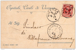 1909   CARTOLINA CON ANNULLO  VICENZA - Storia Postale