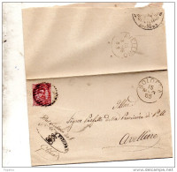 1885   LETTERA CON ANNULLO SOLOFRA   AVELLINO - Poststempel