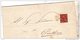 1885  LETTERA CON ANNULLO BRESCIA - Storia Postale