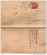 1888 LETTERA CON ANNULLO CIVIDATE IN PIANO BERGAMO - Poststempel