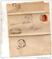 1888 LETTERA CON ANNULLO BEDIZZOLE  BRESCIA - DENTELLATURA SPOSTATA - Poststempel