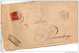 1884 LETTERA CON ANNULLO  PIEDIMONTE D'ALIFE CASERTA - Storia Postale