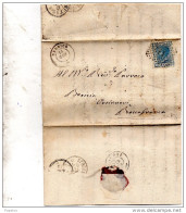 1872 LETTERA CON ANNULLO SARNICO BERGAMO - Storia Postale
