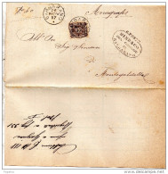 1897 LETTERA    CON ANNULLO BARBARANO  VICENZA - Storia Postale
