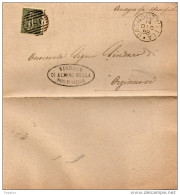 1888 LETTERA CON ANNULLO BAGNOLO MELLA BRESCIA - Marcophilie