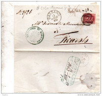1880 LETTERA CON ANNULLO BASSANO VICENZA - Poststempel