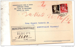 1936 CARTOLINA CON ANNULLO BASSANO DEL GRAPPA VICENZA - Storia Postale
