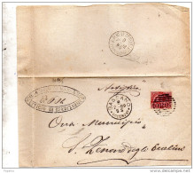 1889 LETTERA CON ANNULLO BASSANO VICENZA - Storia Postale