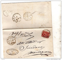 1891 LETTERA CON ANNULLO BARBARANO VICENZA - Storia Postale