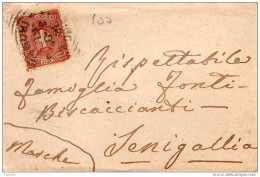 1899  LETTERA  CON ANNULLO ANCONA - Poststempel