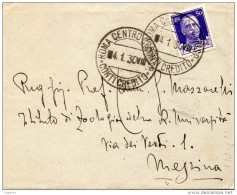 1930   LETTERA CON ANNULLO  ROMA CENTRO CONTI CREDITO - Storia Postale