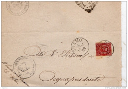 1892   LETTERA CON ANNULLO ONANO VITERBO - Poststempel