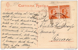 1925   CARTOLINA CON ANNULLO AMBULANTE ROMA -  ANCONA - Marcophilia