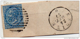 1877  FRAMMENTO CON ANNULLO   ENDINE BERGAMO - Storia Postale