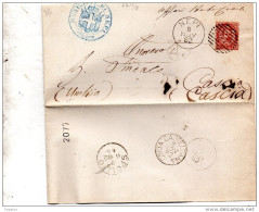 1882    LETTERA CON ANNULLO NEPI VITERBO +  CIVITA CASTELLANA - Poststempel