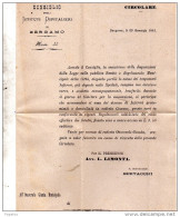 1884  LETTERA CON ANNULLO   BERGAMO - Marcofilie