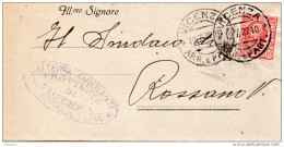 1922 LETTERA  CON ANNULLO VICENZA - Storia Postale