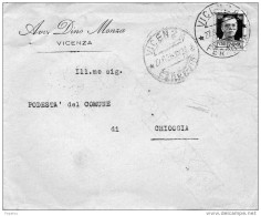 1936  LETTERA CON ANNULLO  VICENZA - Storia Postale