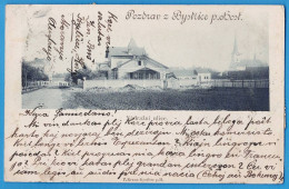 CPA ROUMANIE - BISTRITA - BISTRITZ - POZDRAV Z BYSTRICE - NADRAZNI ULICE - F. KRAUS - Roumanie